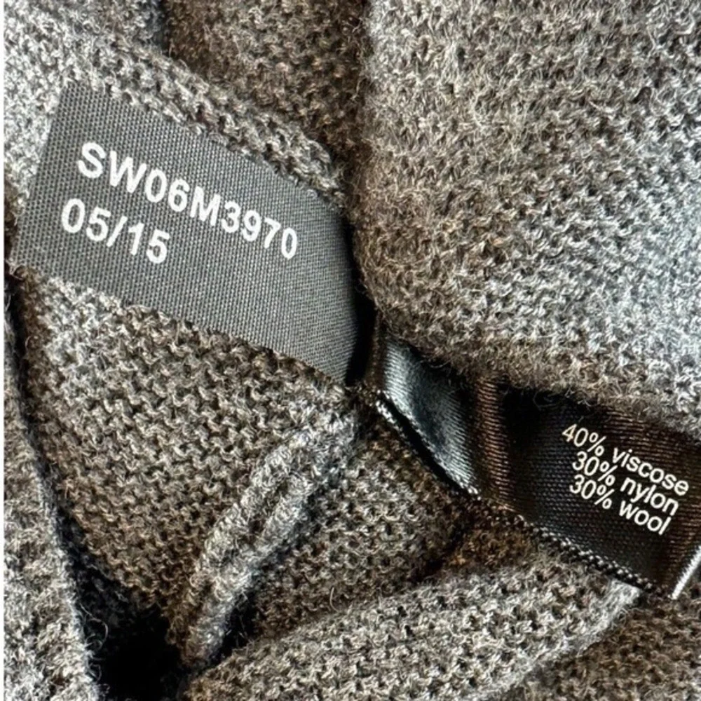 The Limited Gray Boat‎ Neck Batwing Sleeve Poncho Sweater XS/S Oversized 66-23